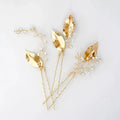 Wedding Accessories Gold Color Hair Pin Clip Rhinestones Crystal Head Piece For Bride Bridesmaids Hairpin Bridal Jewelry b