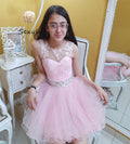 Elegant 2 In1Pink Quinceanera Dresses Detachable Skirt 2025 Beaded Lace Short Vestido De 15 Años Xv Para Pageant Prom Customized