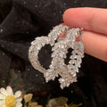 High Quality AAA Zircon Bridal Earrings Heart Zirconia Wedding Earring For Brides Women Accessories Birthday Gifts Jewelry