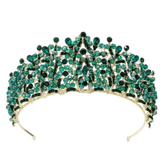 Crystal Crowns For Women Princess Queen Bridal Tiara Crown For Wedding Bride Headpieces Pageant Party Prom Hair Jewelry Diadem as picture 1