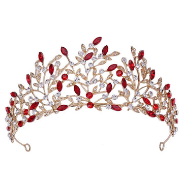 Baroque Wedding Hair Tiaras Crowns For Women Rhinestone Bridal Tiara Pageant Diadem Wedding Hair Jewelry Headdress Accessories as picture 2