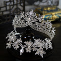 Baroque Princess Queen Crowns For Wedding Crystal Bridal Tiara Crown For Pageant Women Diadem Party Prom Hair Jewerly Headpiece