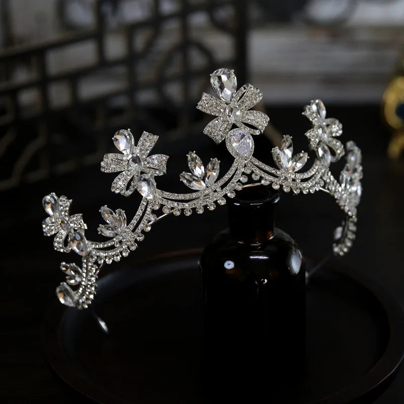 Crystal Crowns For Queen Wedding Hair Accessories Princess Bridal Tiara Crown For Women Pageant 15 Years Party Prom Headdress