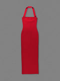 2024 Sexy Women Maxi Dress Fashion Slips Sleeveless Bodycon Off Back Long Bandage Dress Celebrity Cocktail Evening Party Vestido