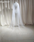 Wedding Cape Veil Bridal Shoulder Veil Soft Tulle Cathedral Veil in White Off-White Ivory Champagne