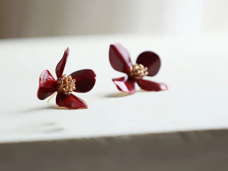 Wedding Accessories Red Flower Hair Comb Pin Clip Leaf Hairpin For Brides Bridesmaids Women Girl Head Pieces Bridal Jewelry 8
