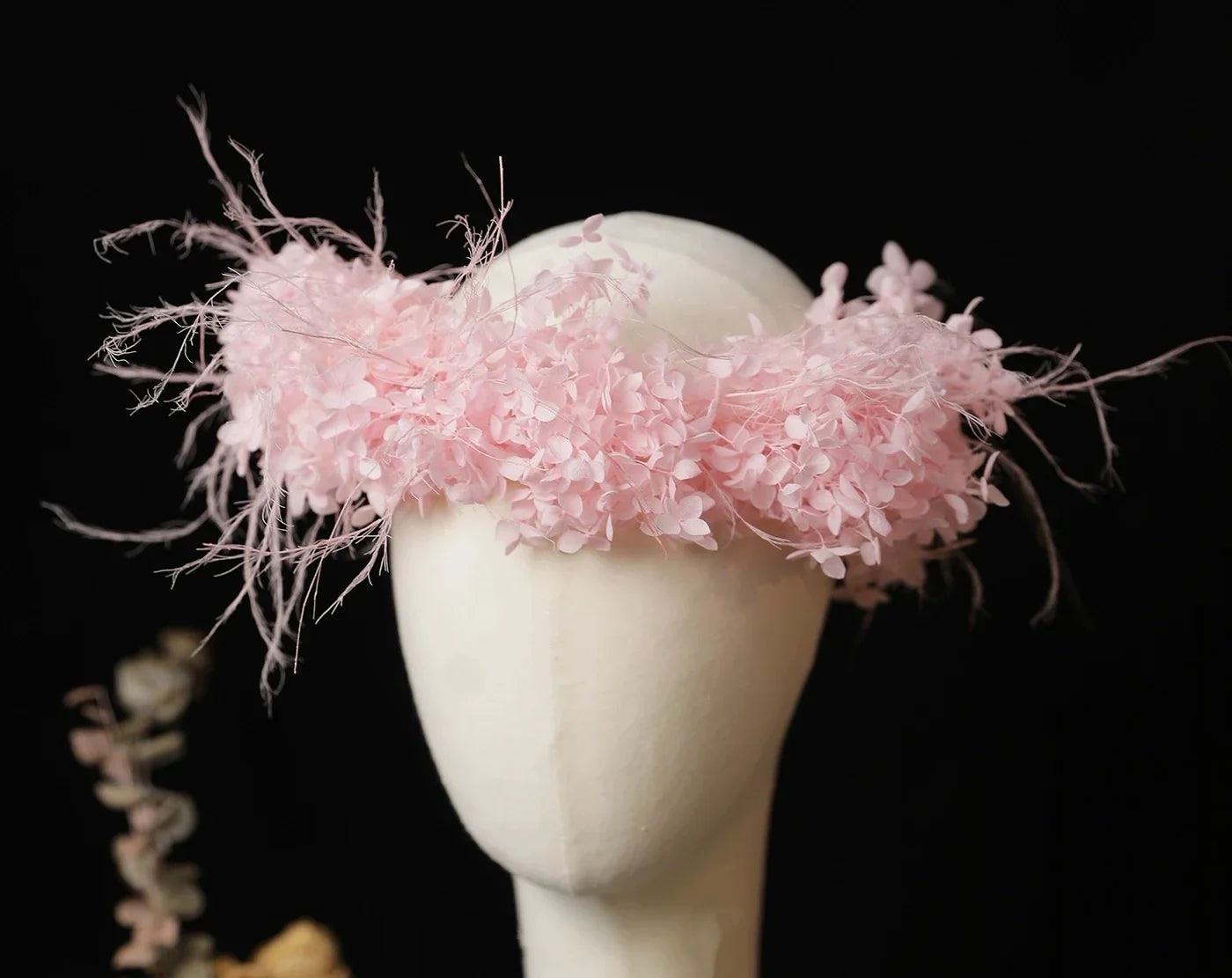 Wedding Hair Accessories Flower Headband Hairband Pink Ivory Headpiece Bride Bridesmaids Women Headwear Headdress Bridal Jewelry