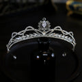 Crystal Crowns For Queen Wedding Hair Accessories Princess Bridal Tiara Crown For Women Pageant 15 Years Party Prom Headdress as picture