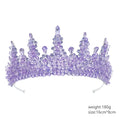 Baroque Queen Crowns For Women Crystal Princess Bridal Tiara Crown For Wedding Headpiece Paganrt Diadem Party Prom Hair Jewelry