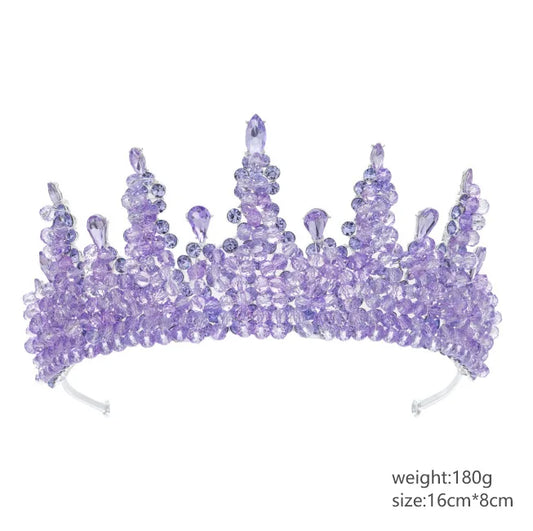 Baroque Queen Crowns For Women Crystal Princess Bridal Tiara Crown For Wedding Headpiece Paganrt Diadem Party Prom Hair Jewelry