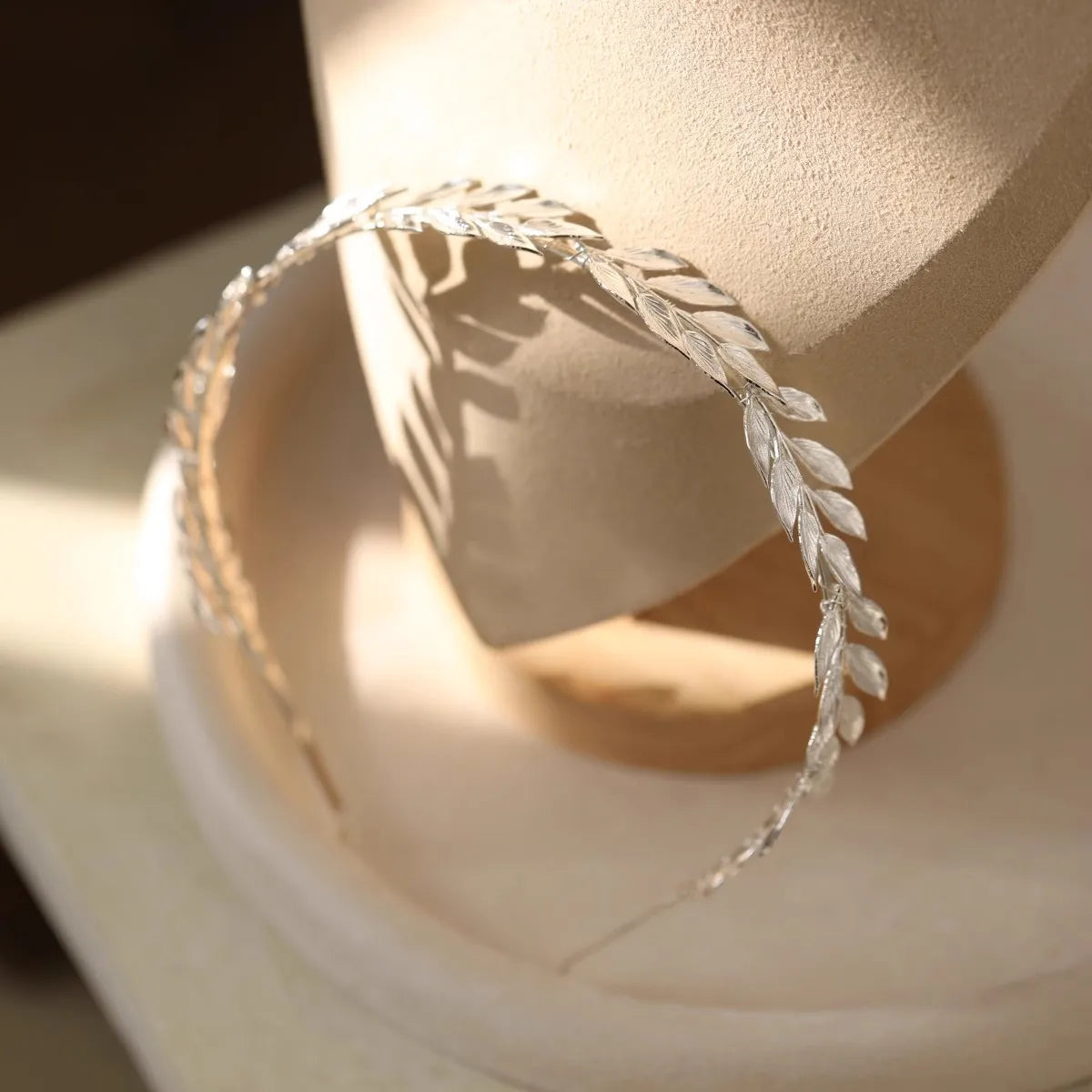 Silver Color Headband Hairband Leaf Headpiece Headdress Brides Birthday Gift Tiara Crown Bridal Jewelry Wedding Hair Accessories