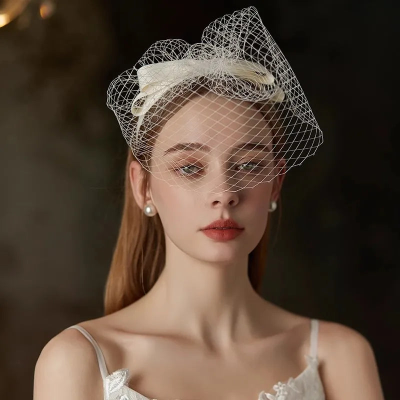 Bridal Hair Jewelry Veil Headbands Hairbands Headpieces For Brides Women Girl Party Dinner Dress Headwear Wedding Accessories