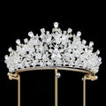 Crystal Crowns For Queen Princess Bridal Tiara Crown For Wedding Bride Hair Accessories Pageant Women Diadem Wedding Headdress as picture