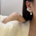 AAA Zircon Bridal Earrings Feather Cubic Zirconia Wedding Earring For Bride Bridesmaids Accessories Women Birthday Gifts Jewelry