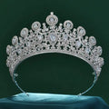 Bridal Hair Jewelry Crystal Zircon Tiaras and Crowns Rhinestones Headband Brides Women Prom Pageant Diadem Wedding Accessories b
