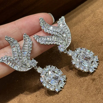 Luxury Bird AAA Zircon Bridal Earrings Cubic Zirconia Wedding Earring For Bride Women Accessories Party Dinner Dress Jewelry a