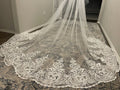 2 Layer Wedding Veil, Ivory Bridal Veil 137