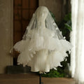 Feather Bridal Veil Short White Wedding Veils For Brides Evening Dinner Party Dress Women Girl Gifts Hair Accessories Jewelry a