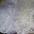 Cathedral Length Long Wedding Veil with Metal Comb Lace Bridal Veil in White Off-White And Ivory for Brides