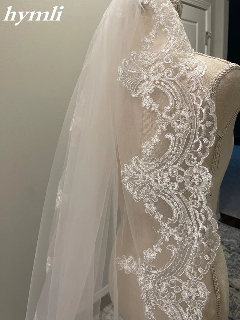 White Off-White Ivory Weddings Veil Lace Hair accessories for Bride