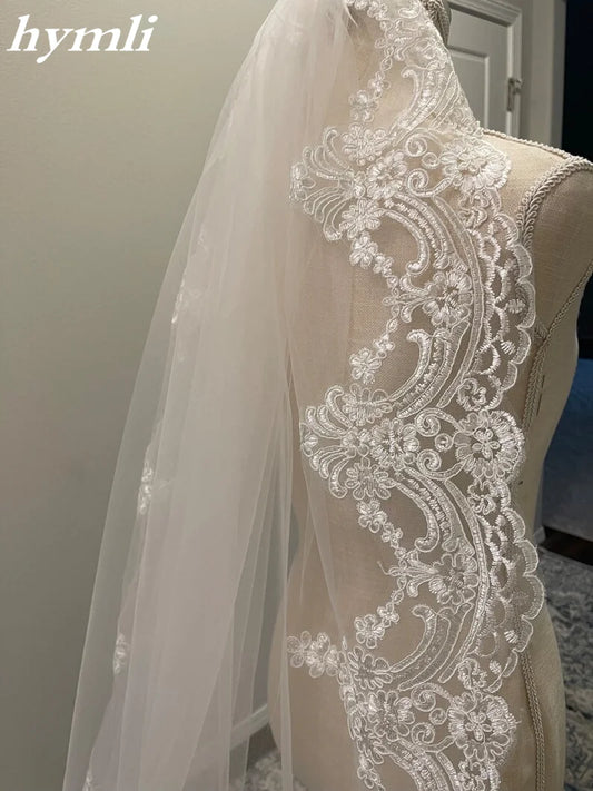 White Off-White Ivory Weddings Veil Lace Hair accessories for Bride