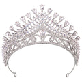 Baroque Queen Crowns For Women Crystal Princess Bridal Tiara Crown For Pageant Party Prom Hair Jewelry Diadem Wedding Headdress as picture 5
