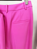2024 Elegant Women's Light Luxury Suit Pants Set with Large Collar Long Sleeve Slim Fit Short Suit Coat and Pants Two Piece Set