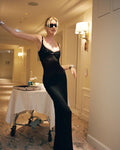 Women Sleeveless Sexy O-Neck Bodycon Bandage Long Maxi Dress Celebrity Red Carpet Elegant Evening Party Dress
