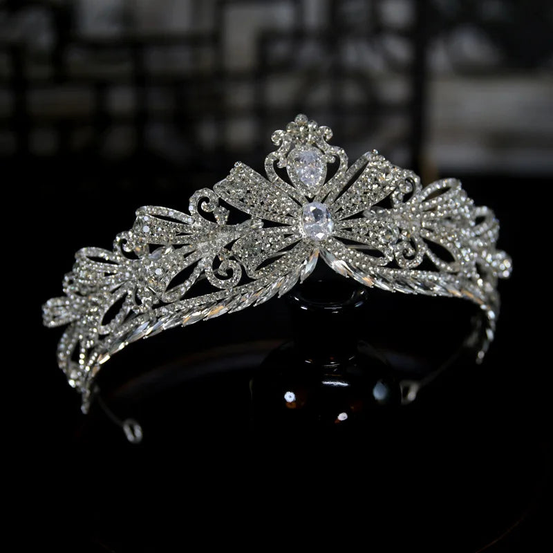 Baroque Princess Queen Crowns For Wedding Crystal Bridal Tiara Crown For Pageant Women Diadem Party Prom Hair Jewerly Headpiece as pic 3