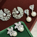 High Quality Pearl Zircon Bridal Earrings CZ Cubic Zirconia Wedding Earring Brides Women Accessories Birthday Gifts Jewelry