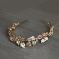 Wedding Hair Accessories Leaf Pearl Headband Gold Color Baroque Vintage Hairband For Bride Women Headpieces Crown Bridal Jewelry p