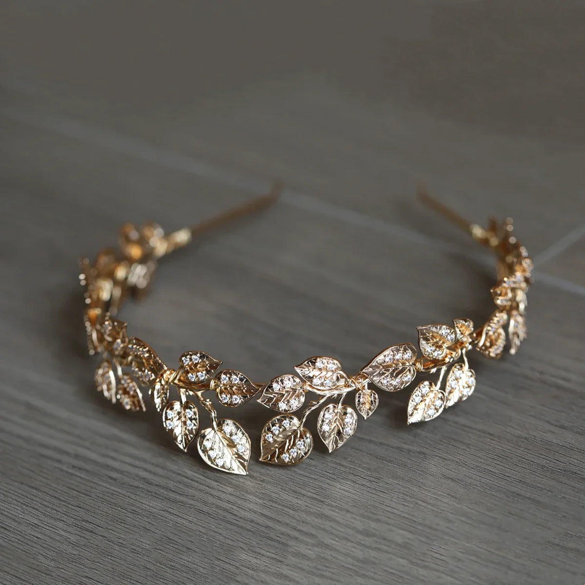 Wedding Hair Accessories Leaf Pearl Headband Gold Color Baroque Vintage Hairband For Bride Women Headpieces Crown Bridal Jewelry p