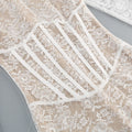 Spring Women Long Sleeve Sexy Lace Bodycon Mini Dress Elegant Evening Party Runway Fashion Birthday Cocktail Outfit