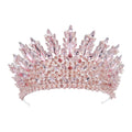 Baroque Women's Crowns For Wedding Headdress Queen Crystal Bridal Tiara Crown For Pageant Diadem Party Prom Bride Hair Jewelry as picture 1