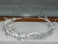 Leaf Headband Hairband Vintage Gold Silver Color Headpiece Brides Headwear Headdress Bridal Jewelry Wedding Hair Accessories silver color