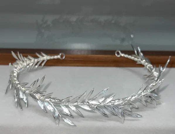 Leaf Headband Hairband Vintage Gold Silver Color Headpiece Brides Headwear Headdress Bridal Jewelry Wedding Hair Accessories silver color