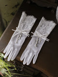 Short Bridal Gloves Flower Wedding Glove For Women Girl Party Evening Dress Jewelry Brides Accessories
