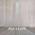 Cathedral Bridal Veil Cut Edge Veil Scatter Crystal Veil Chapel Wedding Accessories