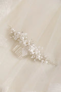 Flower Bridal Hair Comb Headpieces For Wedding Hair Accessories Pearl Bride Hairpin Hair Clips Prom Wedding Hair Piece Headdress