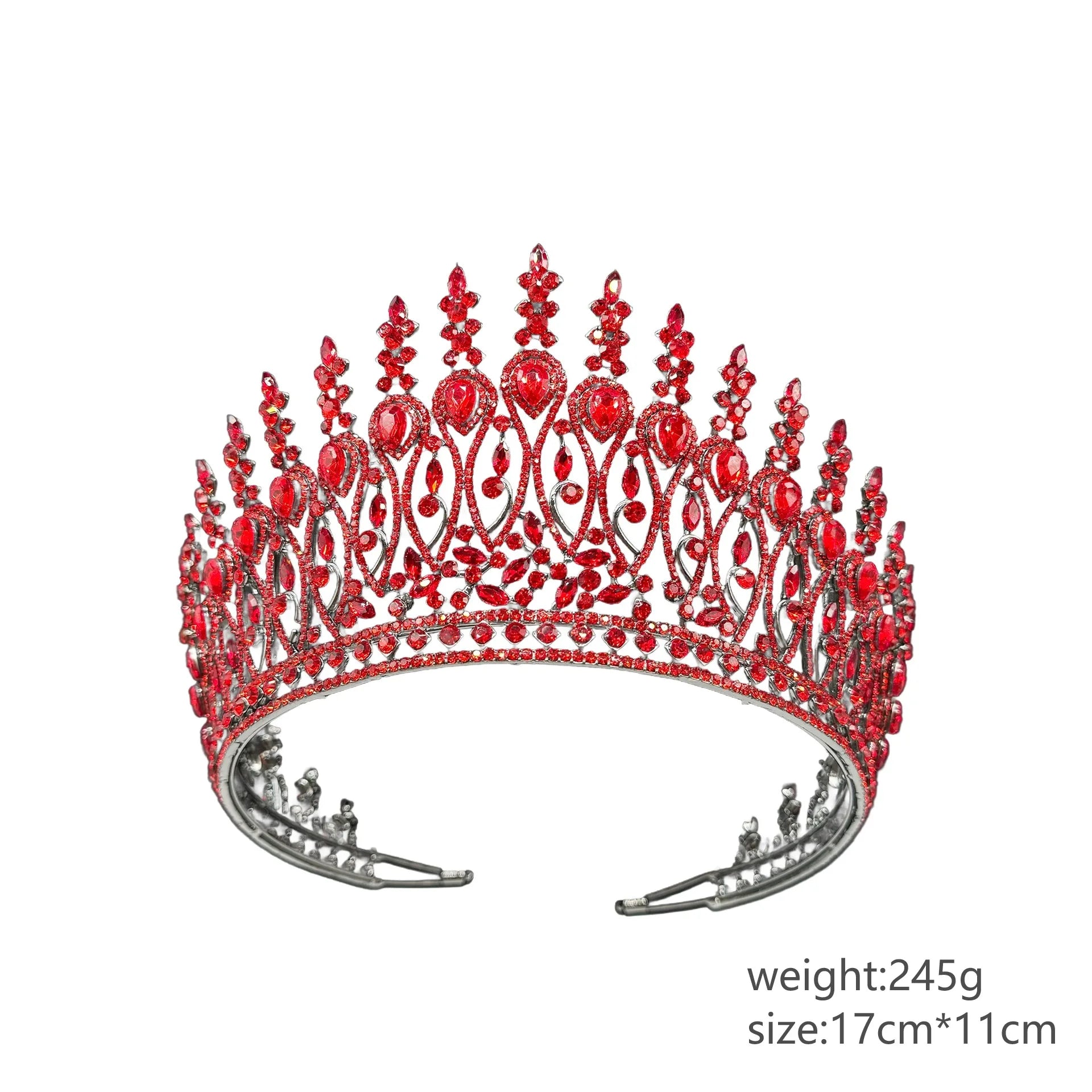 Baroque Queen Crowns For Women Crystal Bridal Tiara Crown For Wedding Pageant Bride Headpiece Party Prom Hair Jewelry Headdress