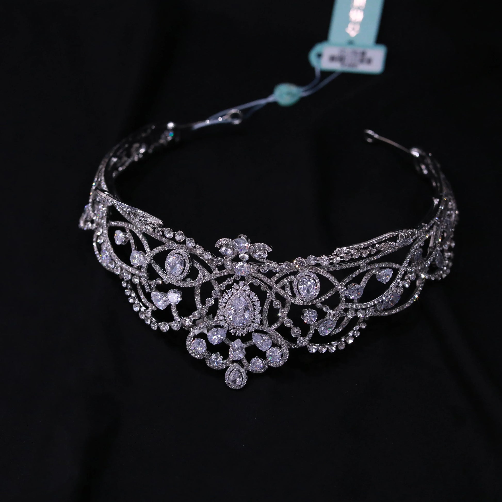 Bridal Hair Jewelry Crystal Zirconia Tiaras Crowns Zircon Rhinestones Headband Brides Pageant Prom Headpiece Wedding Accessories