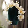 Bridal Hair Jewelry Flower Headbands Hairbands Handmade Headpieces Headwear For Brides Girl Headdress Brides Wedding Accessories A