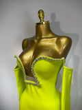 WomenSexy Off Shoulder Luxury Diamonds Long Bodycon Bandage Dress Celebrity Elegant Prom Gown Birthday Club Cocktail Dress
