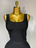 New Fashion Crystal Tassel Temperament Suspender Bodycon Bandage Dress Sexy Midi Evening Party Birthday Dresses Vestidos