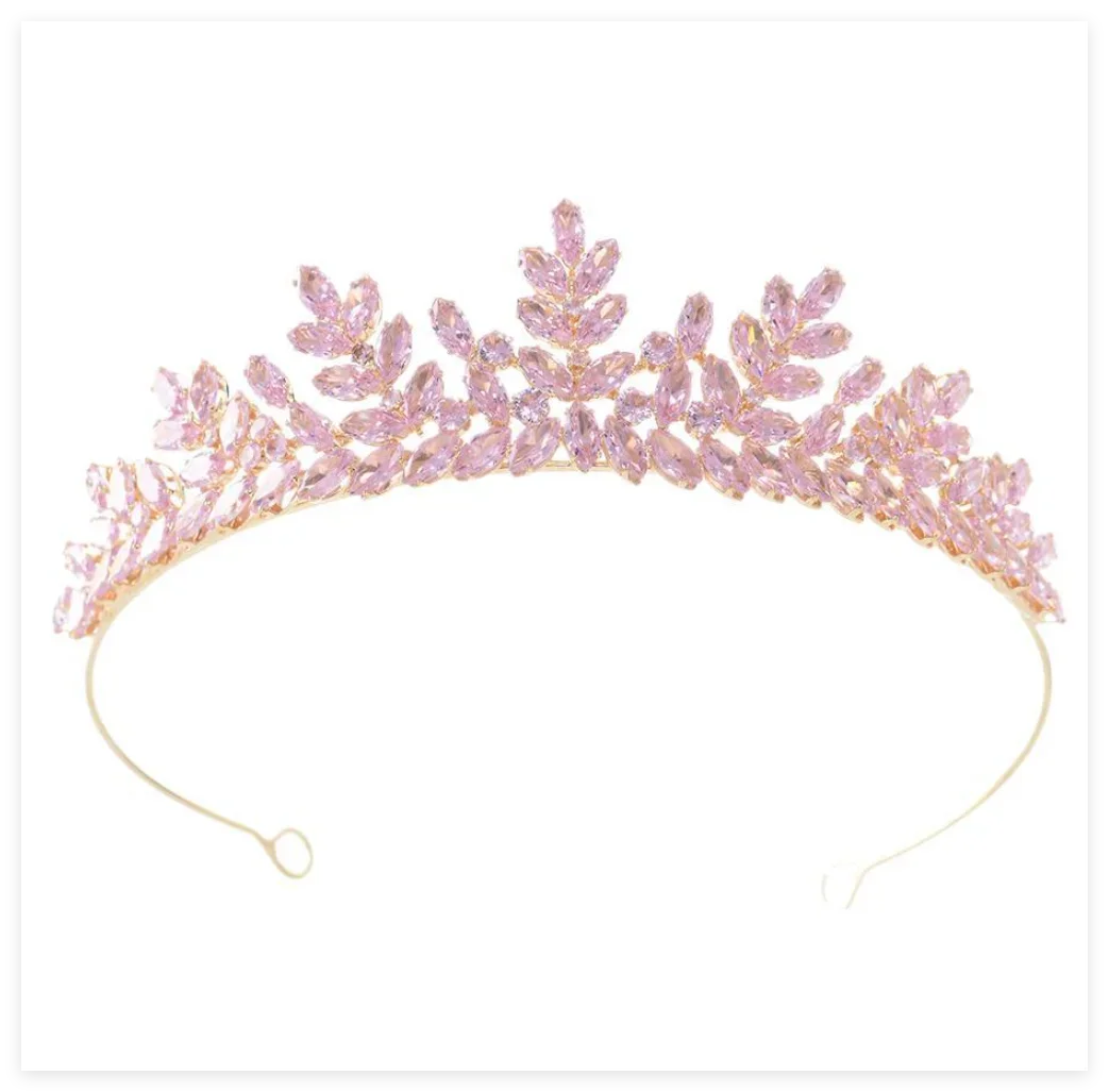Crystal Crowns For Women Girl Princess Bridal Tiara Crown Wedding Hair Accessories 15 Years Birthday Party Diadem Prom Headpiece as picture 1