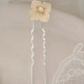 Wedding Accessories Porcelain Flower Hair Pin Clip Yellow Blue Hairpin For Brides Women Girl Head Piece Headdress Bridal Jewelry 3