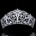 Wedding Hair Accessories Princess Queen Zircon Tiaras and Crowns Cubic Zirconia Headband Brides Big Large Diadem Bridal Jewelry