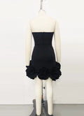 High Quality Women Sexy Strapless Bodycon Mini Bandage Dress Florals Celebrate Girls' Birthday Party Nightclub Outfit