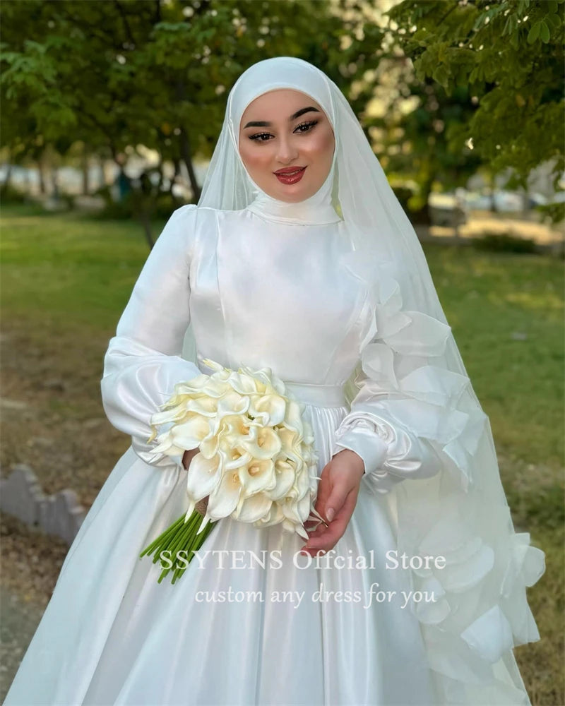 Hijab Robe Mariage VoilÃ© Wedding Dress Robe MariÃ©e Strass