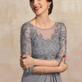 Customized Elegant Chiffon Dress Formal Occasion Half Sleeves A Line Wedding Party Gowns Lace Mother Dresses New For Bride
